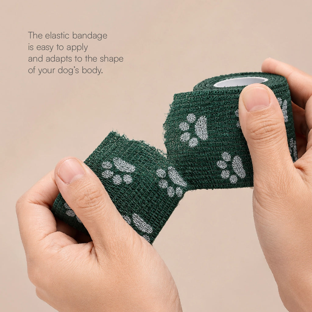 SafePlast Pet Bandage | Self-Adhesive First Aid Wrap For Dogs & Cat