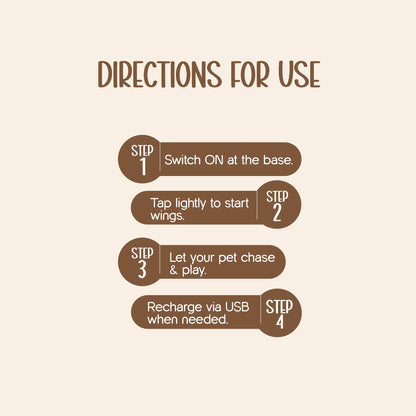 WingBird Smart Flapping Toy – Real Chirps & Safe Pet Play