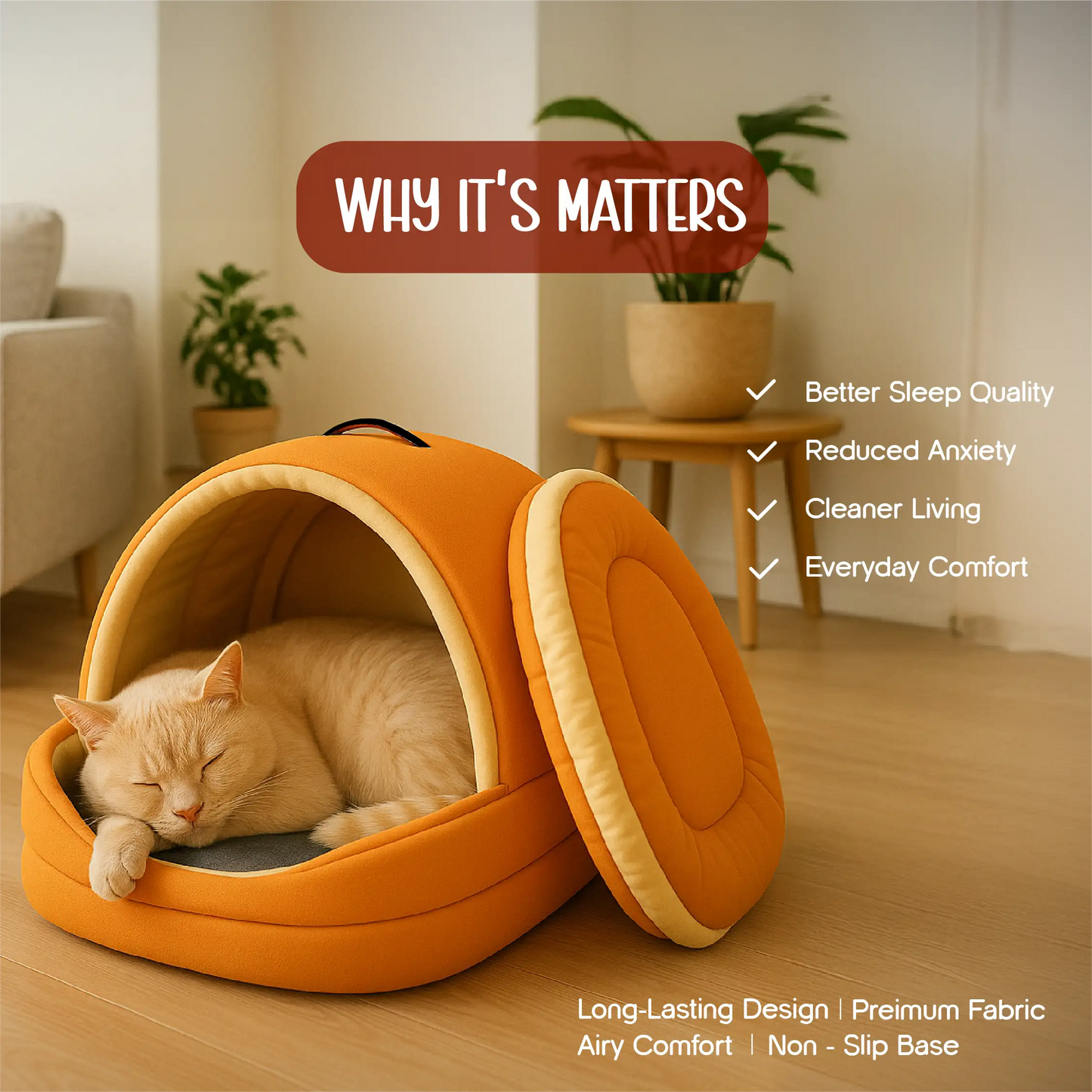 NestlePet Bed | Premium Velvet Touch with Removable Cushion