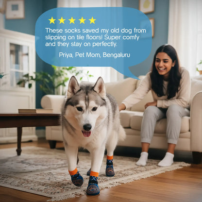TreadCore Pet Socks – Anti-Slip Comfort for Safe Paws - Tilting Heads