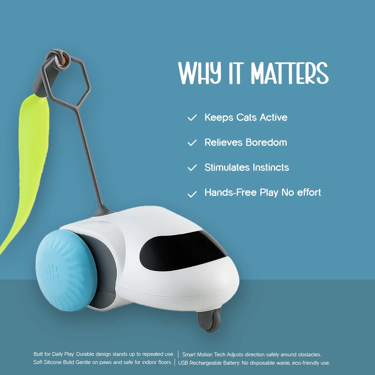 ZoomiChase Toy – Smart Motion Chase Toy for Curious, Active Pets - Tilting Heads