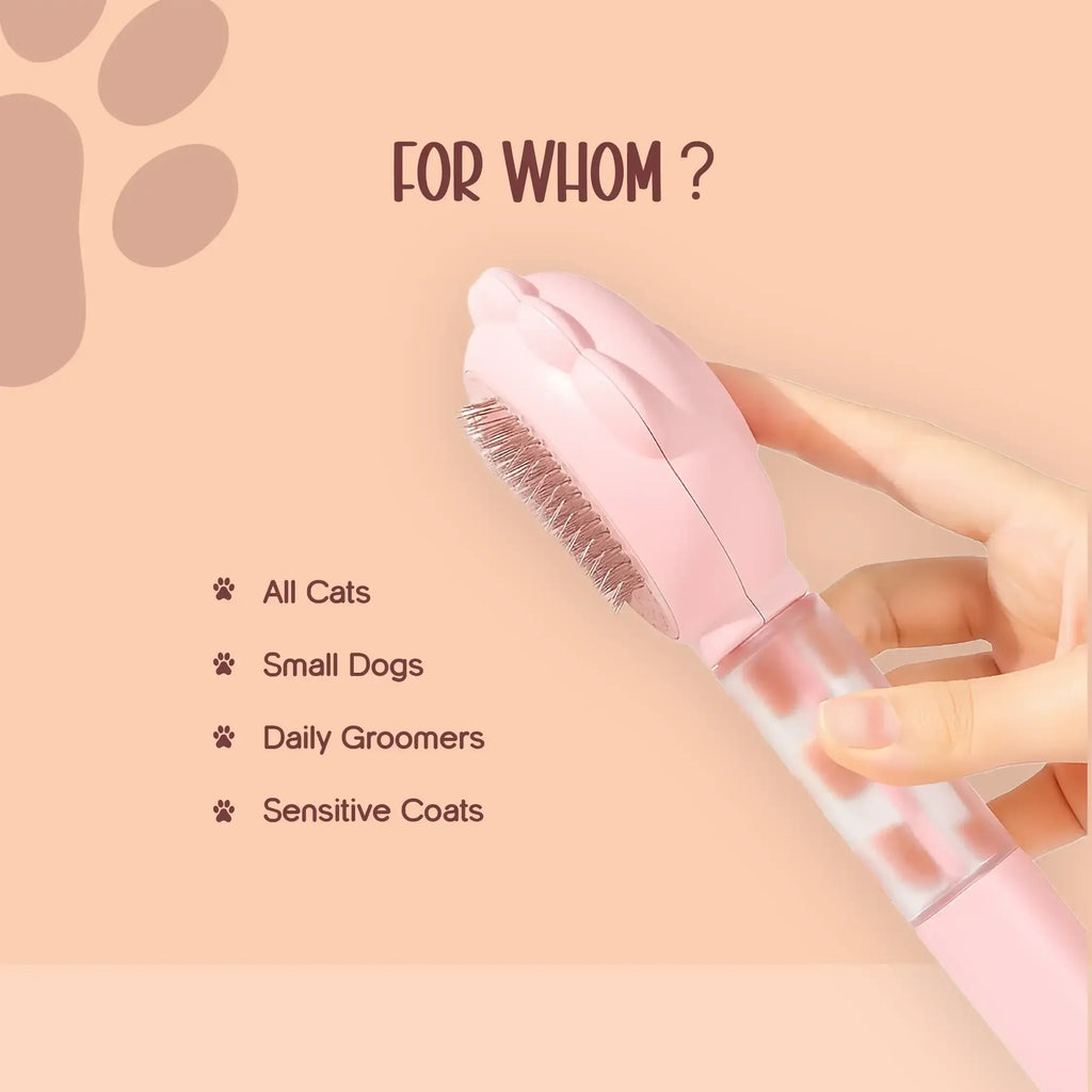 SleekSpritz Brush – The 2-in-1 Mist Grooming Tool for Softer, Shed-Free Coats - Tilting Heads