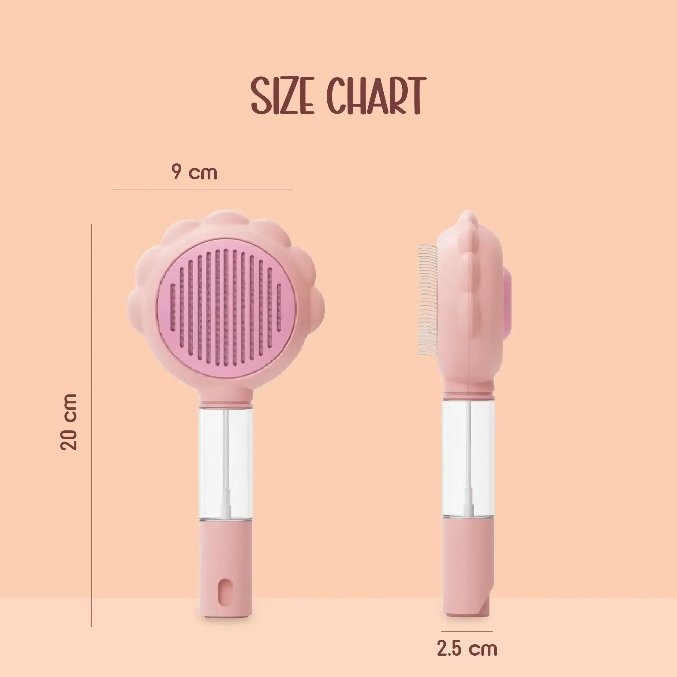 SleekSpritz Brush – The 2-in-1 Mist Grooming Tool for Softer, Shed-Free Coats - Tilting Heads