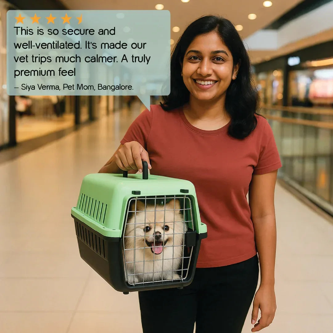 PupNestle Crate | Travel-Ready Carrier for Small Breed Pets - Tilting Heads