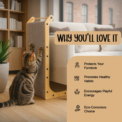 ScratchSpire – Smart Scratch Board for Active Cats & Furniture Protection