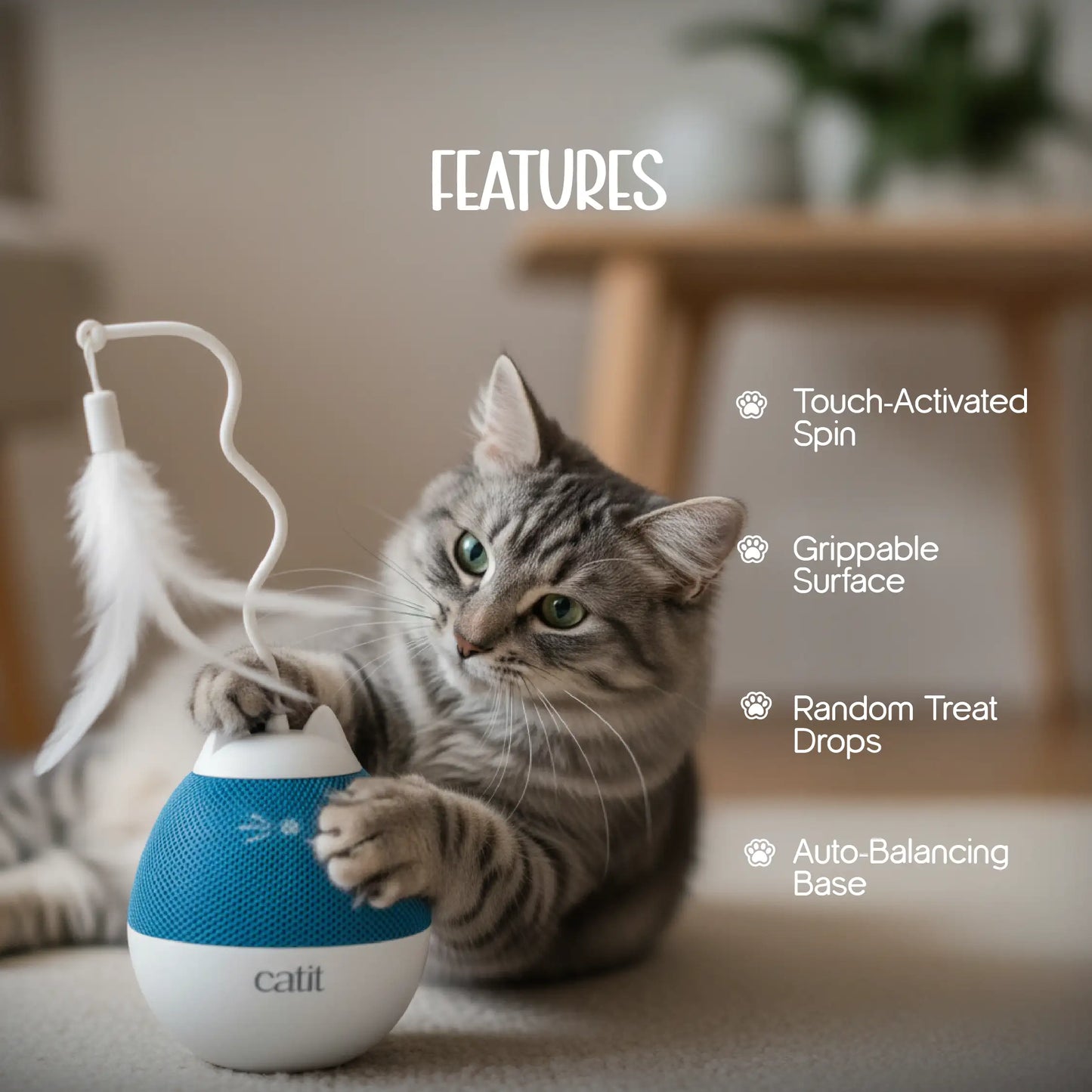 AutoWhirl Spinner – Smart Treat Dispenser for Cats