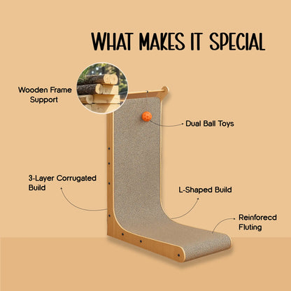 ScratchSpire – Smart Scratch Board for Active Cats & Furniture Protection