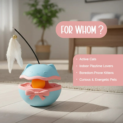 BellBop Toy – A Rolling Bell Toy That Keeps Cats Active & Happy - Tilting Heads