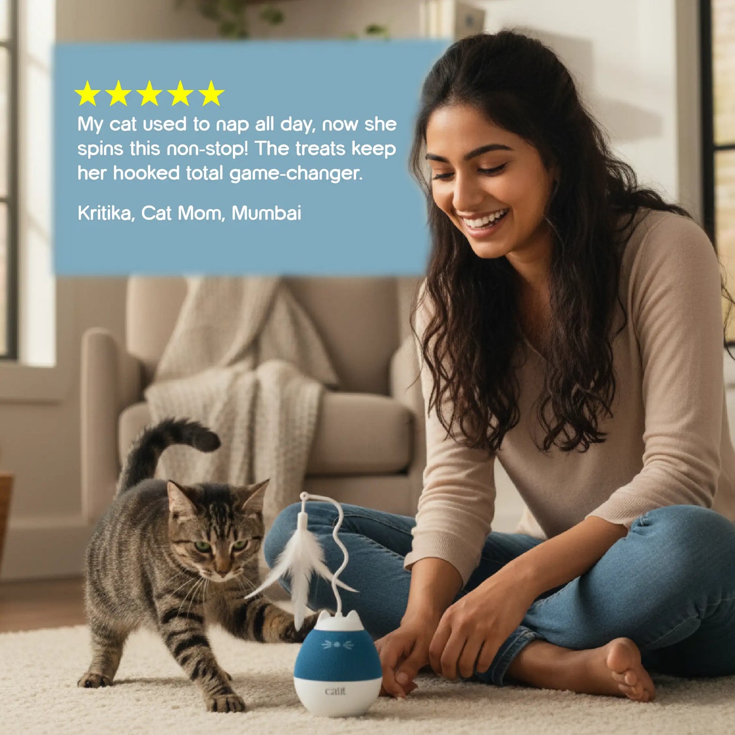 AutoWhirl Spinner – Smart Treat Dispenser for Cats