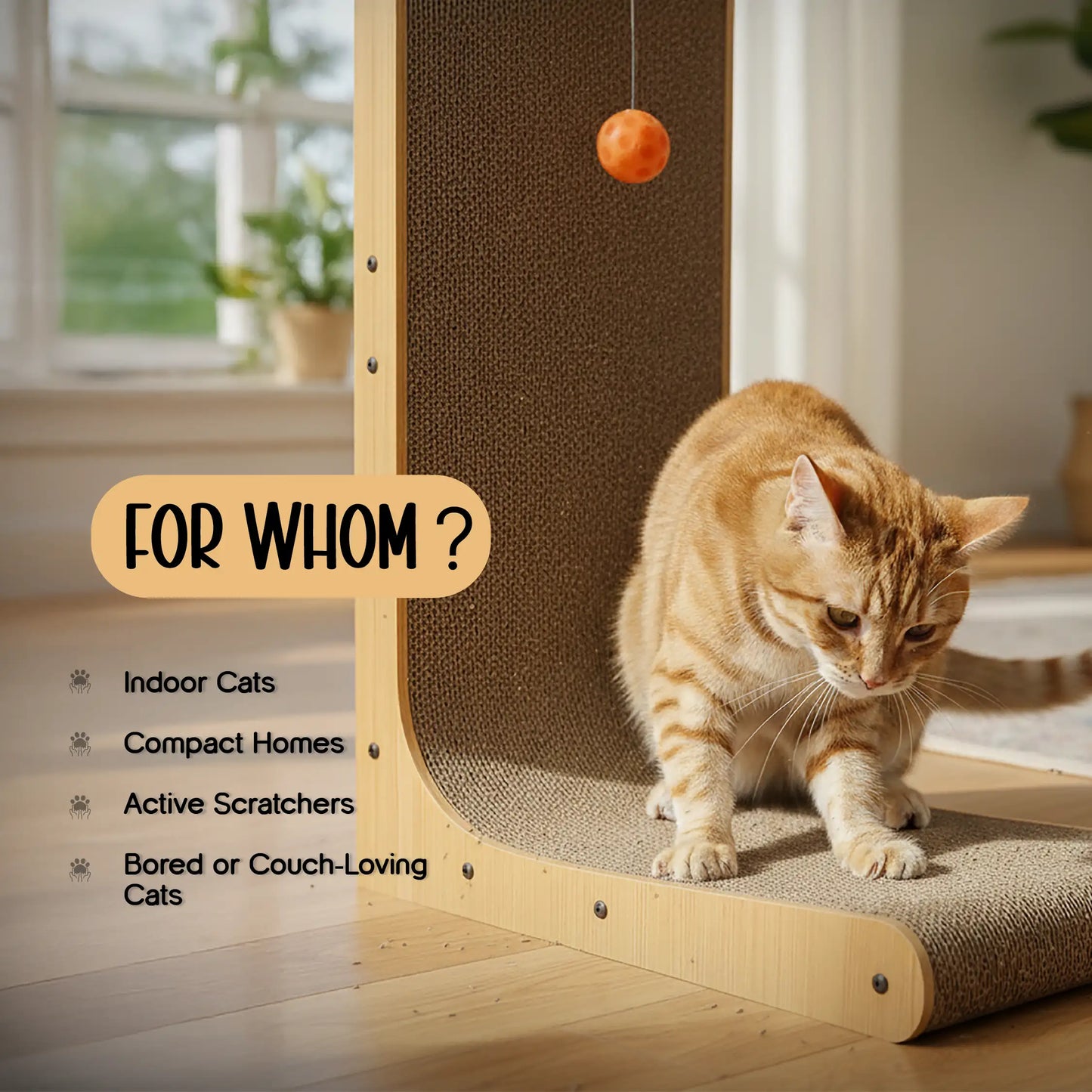 ScratchSpire – Smart Scratch Board for Active Cats & Furniture Protection