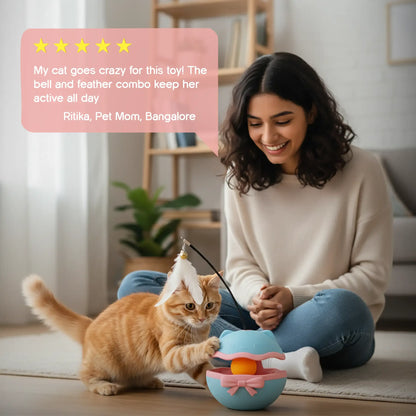 BellBop Toy – A Rolling Bell Toy That Keeps Cats Active & Happy - Tilting Heads