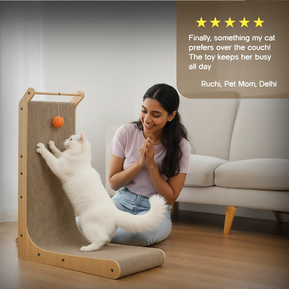 ScratchSpire – Smart Scratch Board for Active Cats & Furniture Protection