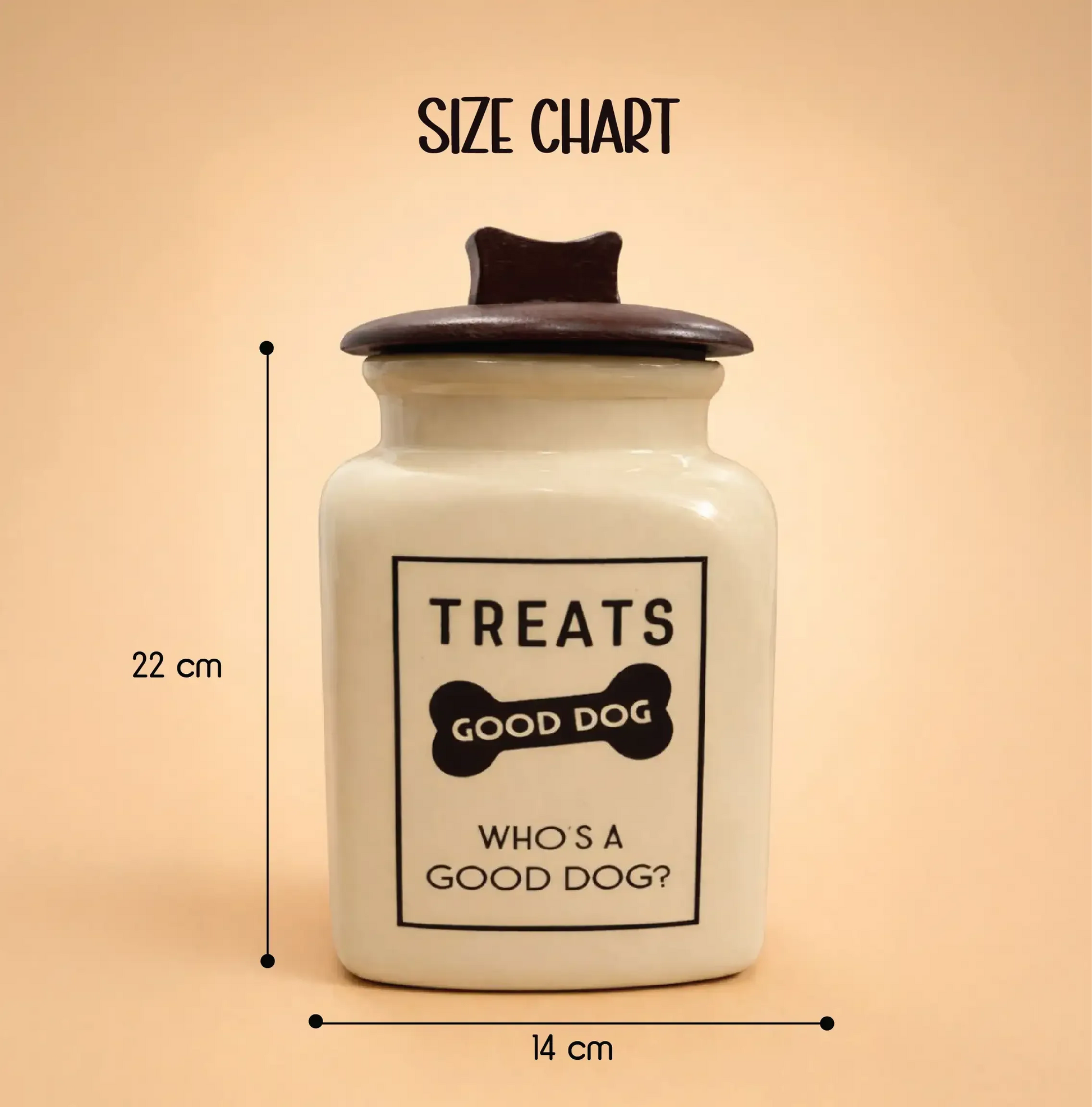 TreatVault | Ceramic Treat Jar | Airtight, Safe & Stylish Pet Treat Storage - Tilting Heads