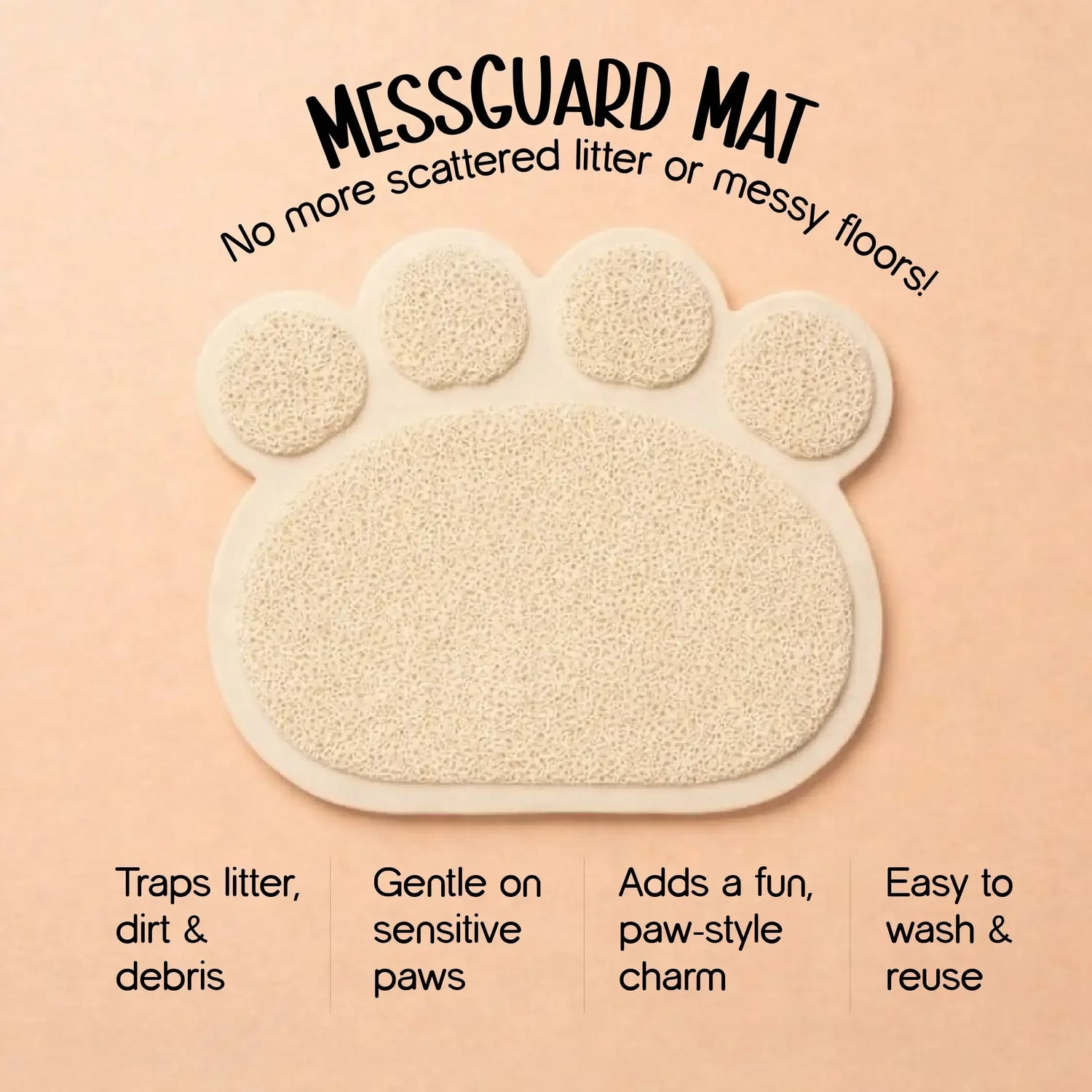 MessGuard Mat – All-Purpose Dirt & Dust Catcher - Tilting Heads