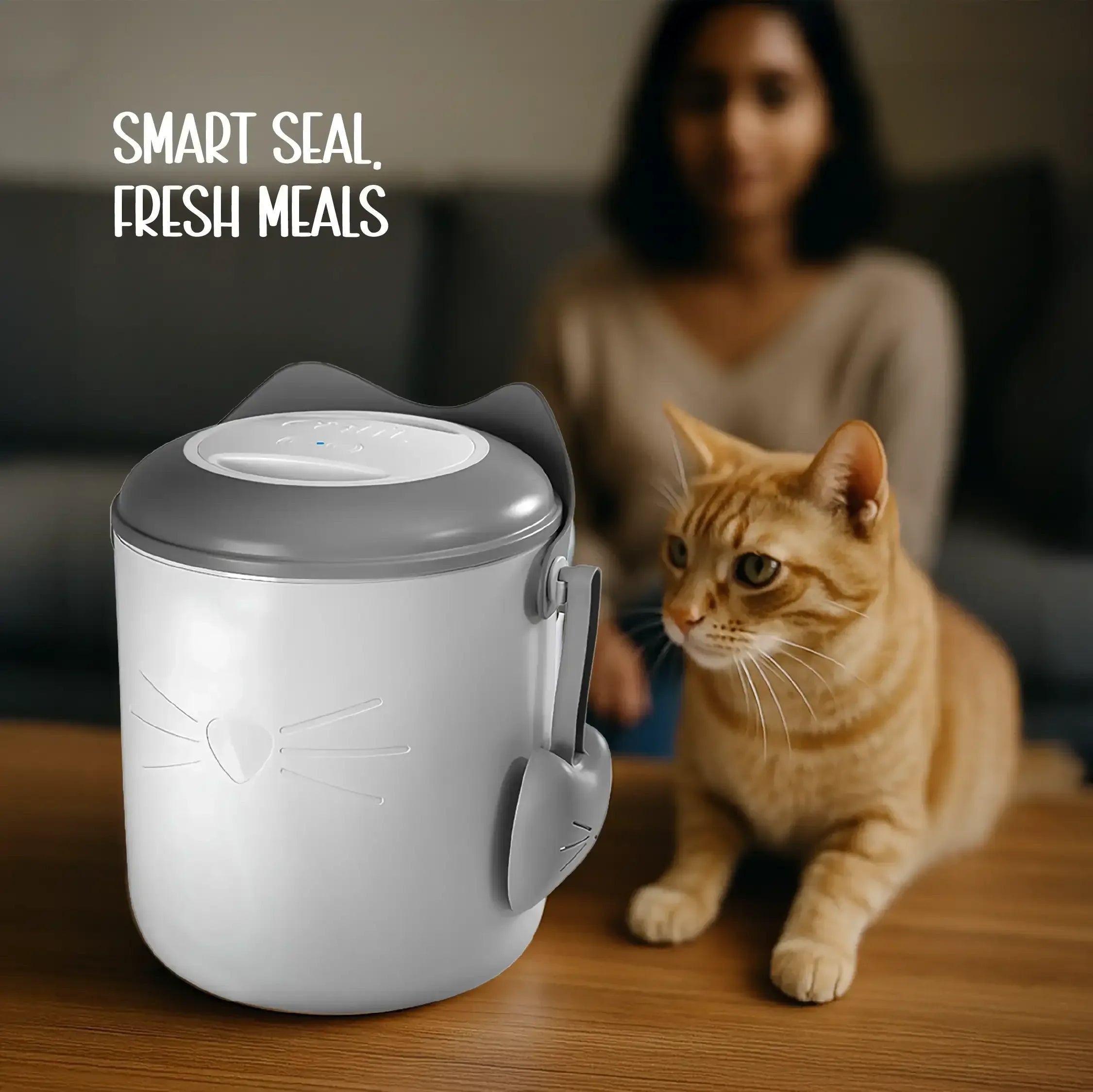 Nutriseal vault -Catit Pixi Smart Vacuum - Sealed Food Storage | Perfect Vaccum Food Storage Option - Tilting Heads