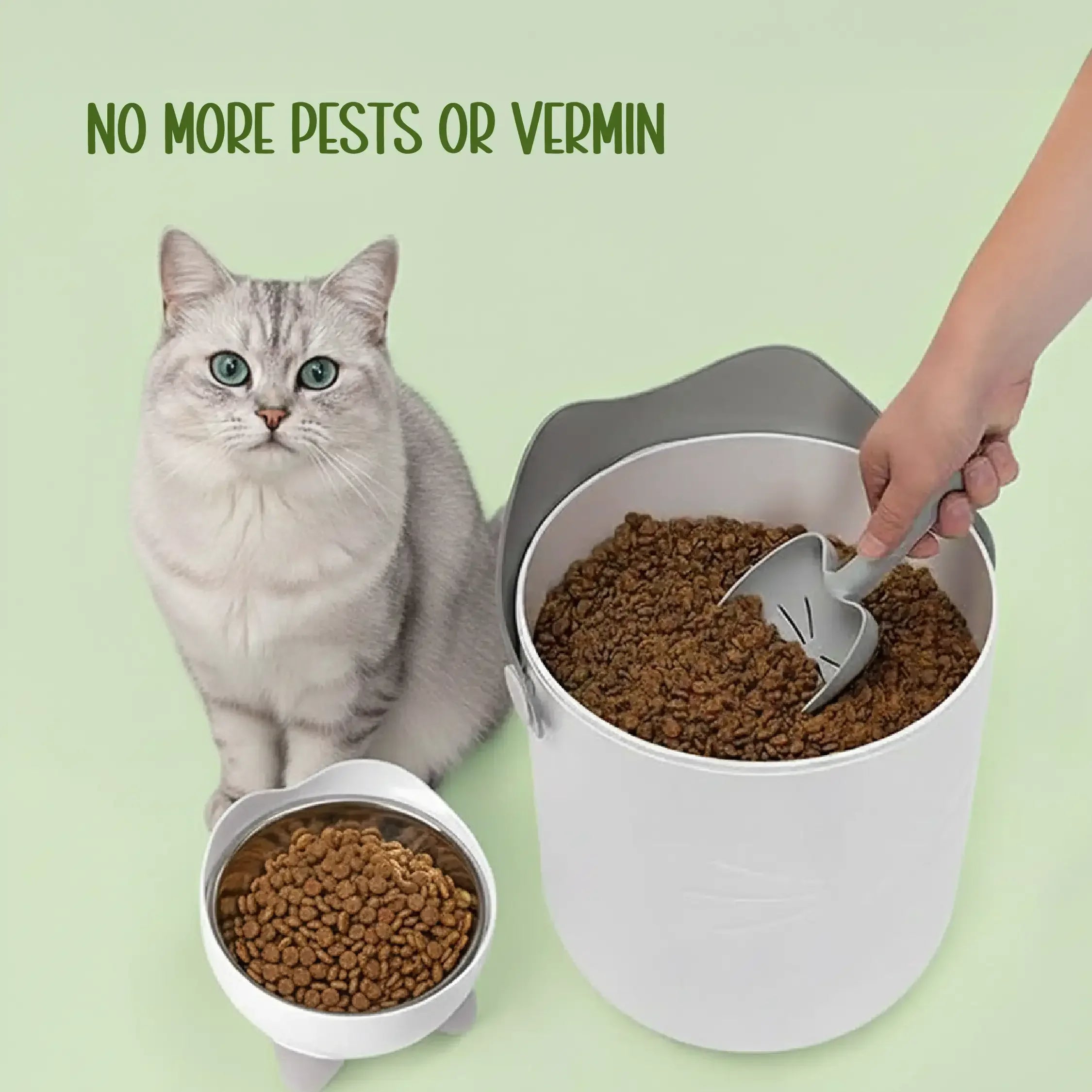 Nutriseal vault -Catit Pixi Smart Vacuum - Sealed Food Storage | Perfect Vaccum Food Storage Option - Tilting Heads