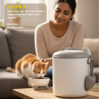 Nutriseal vault -Catit Pixi Smart Vacuum - Sealed Food Storage | Perfect Vaccum Food Storage Option - Tilting Heads