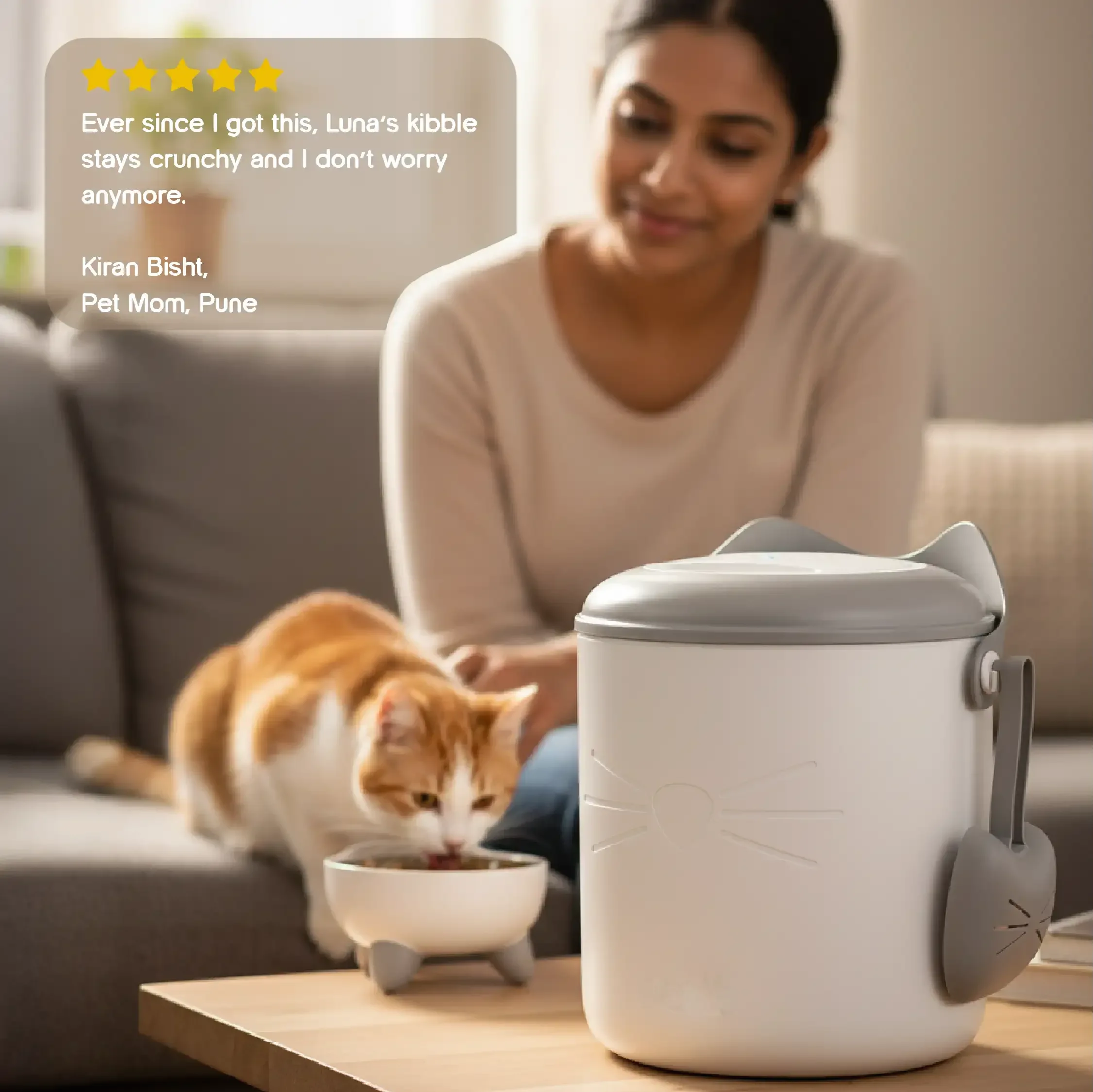Nutriseal vault -Catit Pixi Smart Vacuum - Sealed Food Storage | Perfect Vaccum Food Storage Option - Tilting Heads
