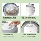 Nutriseal vault -Catit Pixi Smart Vacuum - Sealed Food Storage | Perfect Vaccum Food Storage Option - Tilting Heads
