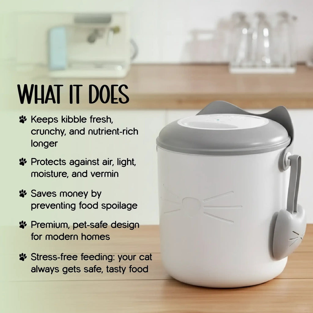 Nutriseal vault -Catit Pixi Smart Vacuum - Sealed Food Storage | Perfect Vaccum Food Storage Option - Tilting Heads