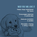 WiggleWag Pet Toy | Endless Fun for Your Pup - Tilting Heads