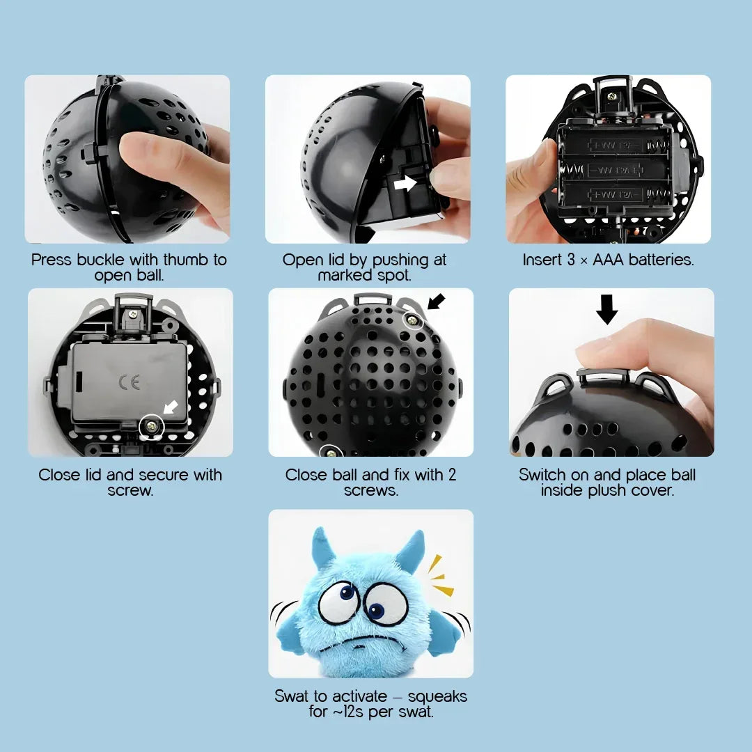 WiggleWag Pet Toy | Endless Fun for Your Pup - Tilting Heads