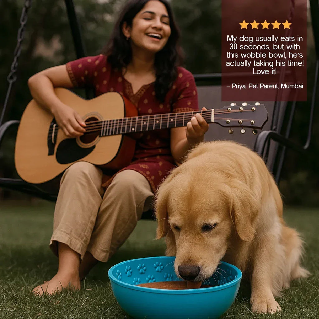 Wobble Bowl – Slow Feeding Made Fun for Healthy, Happy Pets - Tilting Heads