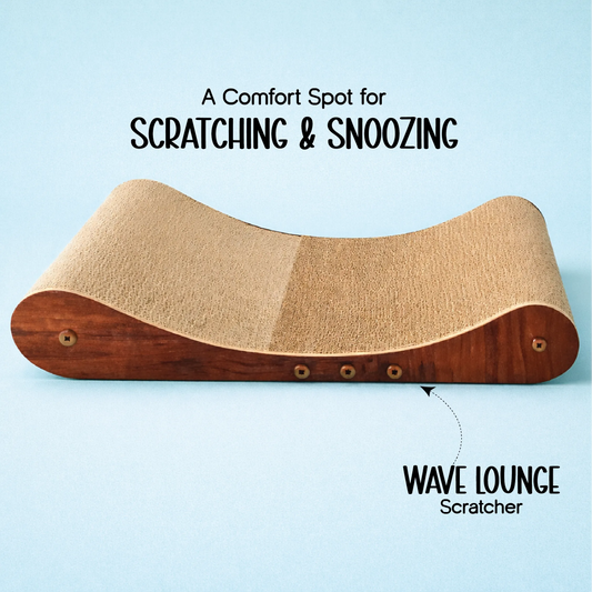 Wave Lounge Scratcher – Furniture-Saving Scratch & Lounge Board