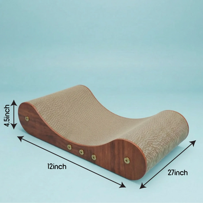 Wave Lounge Scratcher – Furniture-Saving Scratch & Lounge Board