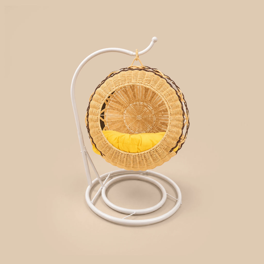 Wovyn Cat Hammock | Cozy Cat Swing | Breathable Design | Cushion & Toy Included