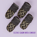 Zari Boots – Festive Style | Cushioned Comfort | Double Velcro Fit - Tilting Heads