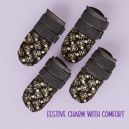 Zari Boots – Festive Style | Cushioned Comfort | Double Velcro Fit