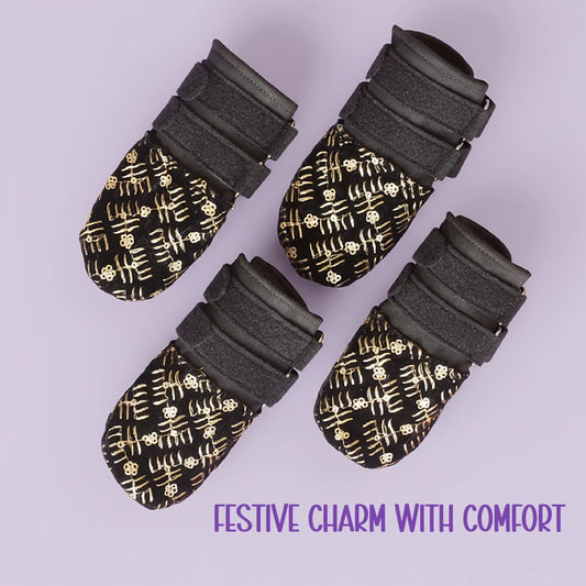 Zari Boots – Festive Style | Cushioned Comfort | Double Velcro Fit
