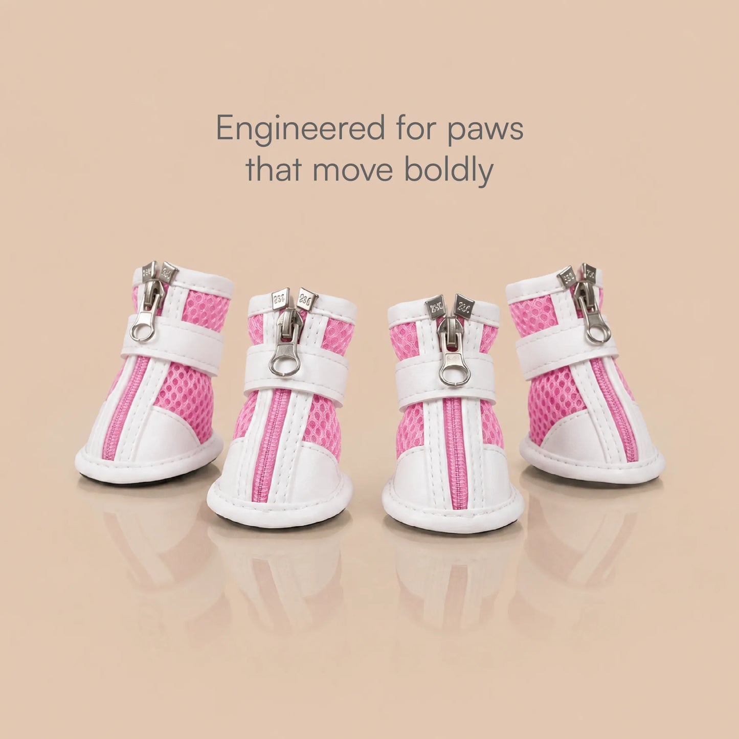 Zoomie Boots – Secure Fit with Zipper & Strap | All-Terrain Paw Safety