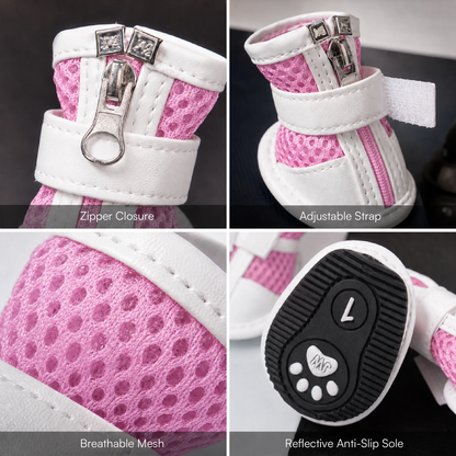 Zoomie Boots – Secure Fit with Zipper & Strap | All-Terrain Paw Safety