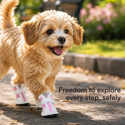Zoomie Boots – Secure Fit with Zipper & Strap | All-Terrain Paw Safety