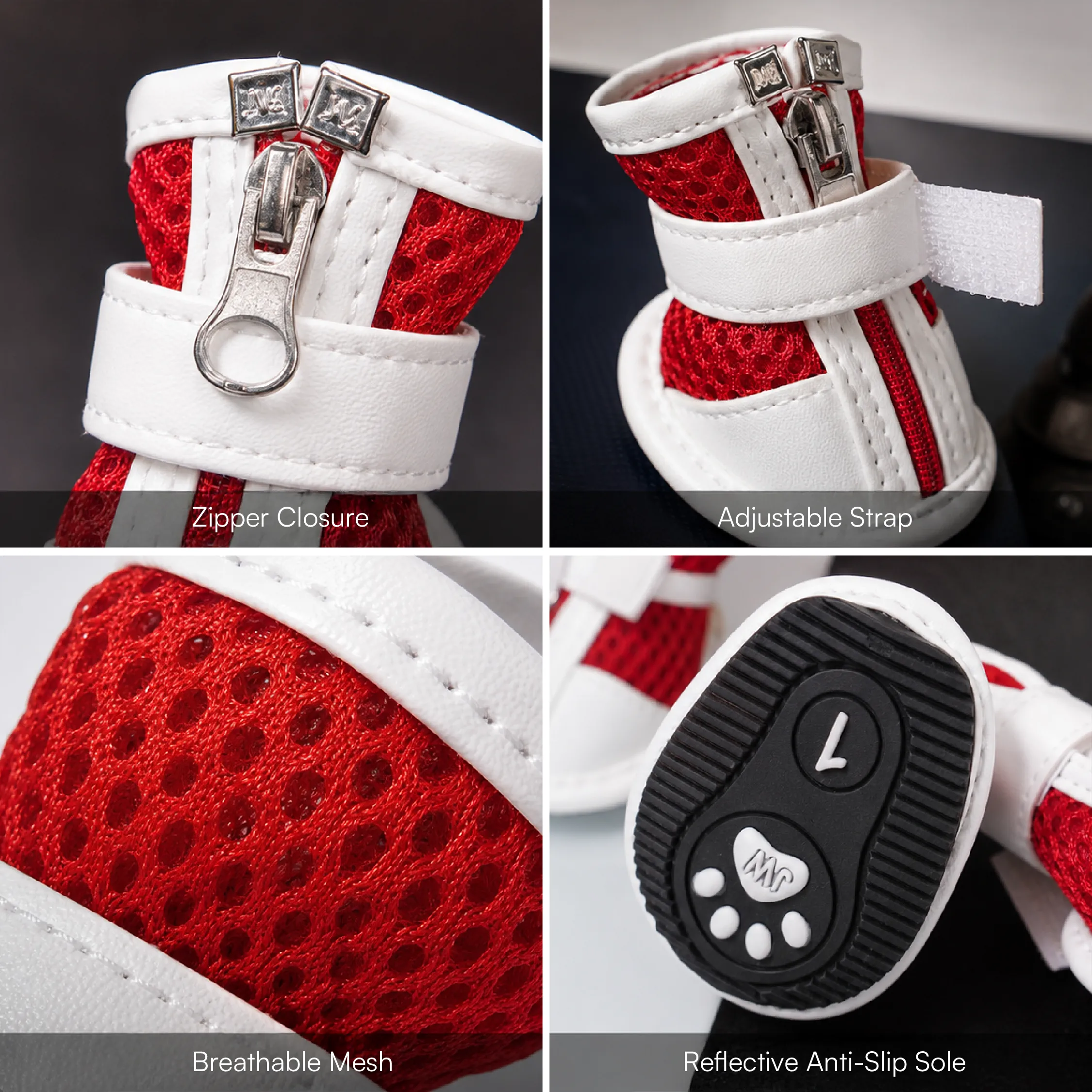 Zoomie Boots – Secure Fit with Zipper & Strap | All-Terrain Paw Safety