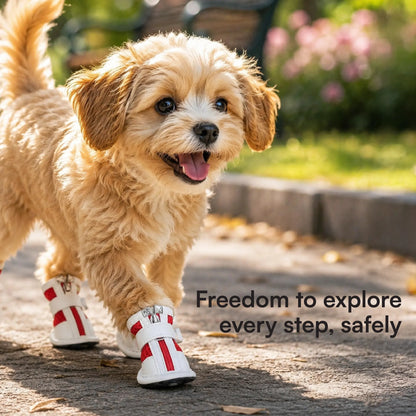 Zoomie Boots – Secure Fit with Zipper & Strap | All-Terrain Paw Safety