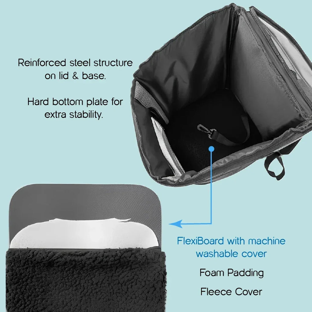 AeroShell Backpack – Protective Pet Travel Carrier with Comfort Fit - Tilting Heads