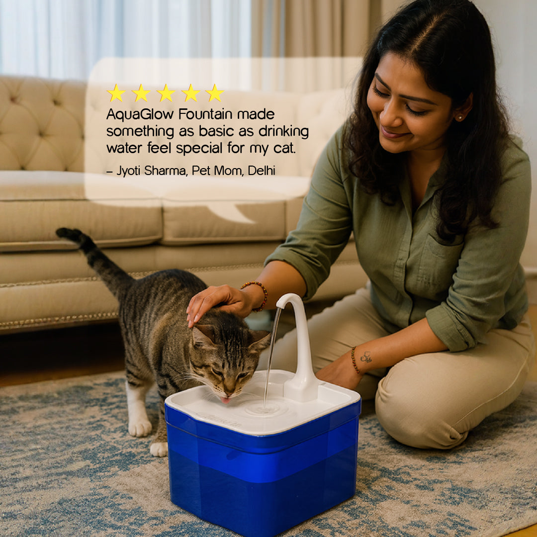AquaGlow Fountain | Smart Water Dispenser | Designed for Cats & Small Dogs