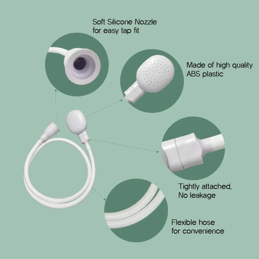 Aqua Care Shower | Pet Shower Head | Bathing & Grooming Tool - Tilting Heads