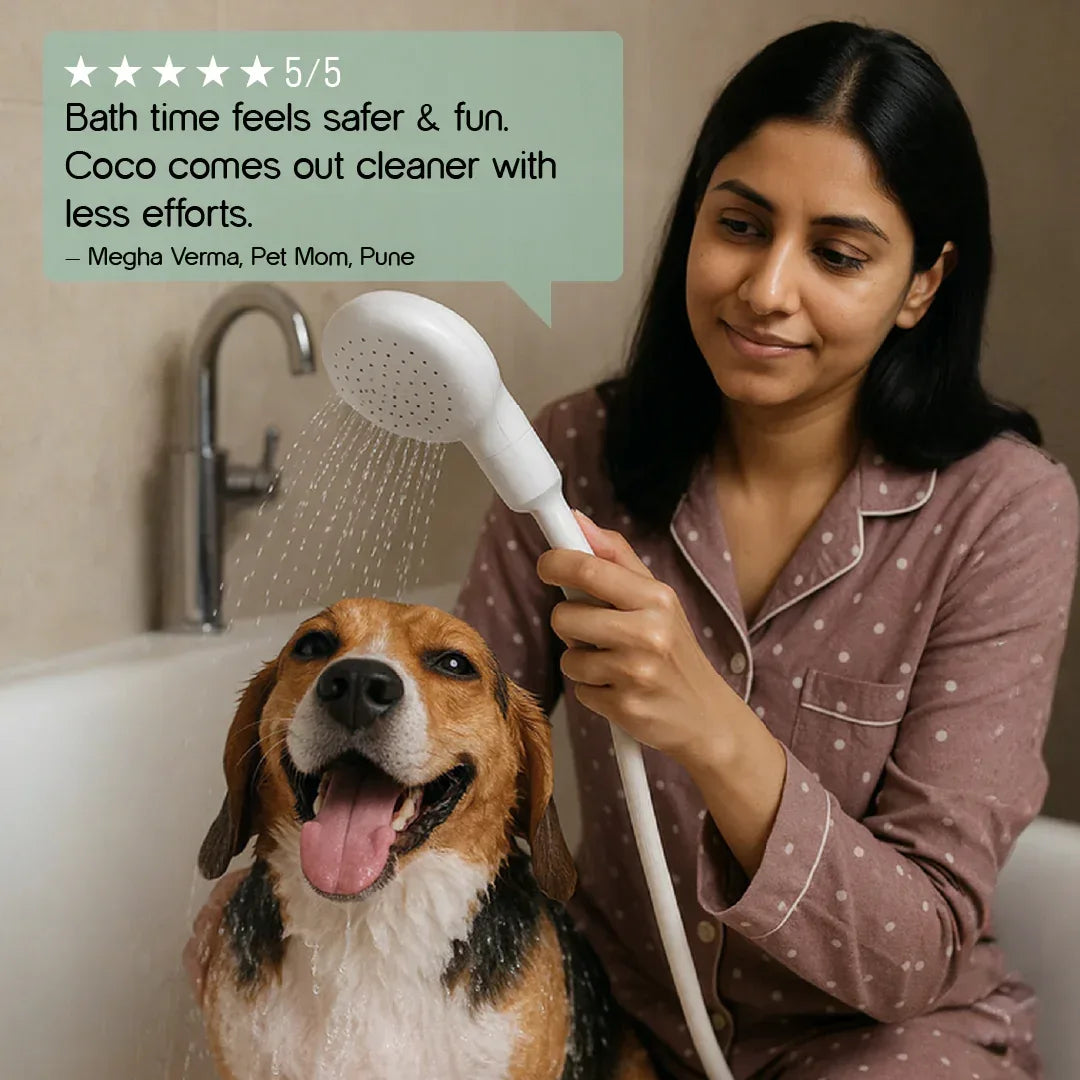 Aqua Care Shower | Pet Shower Head | Bathing & Grooming Tool - Tilting Heads