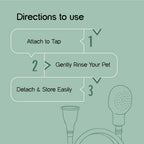 Aqua Care Shower | Pet Shower Head | Bathing & Grooming Tool - Tilting Heads