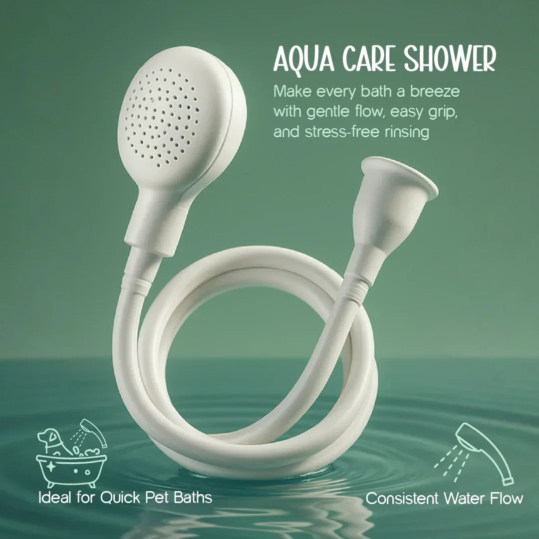 Aqua Care Shower | Pet Shower Head | Bathing & Grooming Tool - Tilting Heads