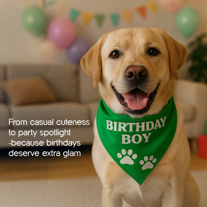 Birthday Bling Bandana – Soft, Stylish & Perfect for Celebration Pics
