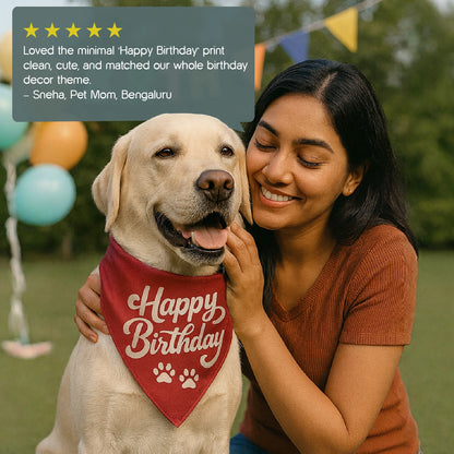 Birthday Bling Bandana – Soft, Stylish & Perfect for Celebration Pics
