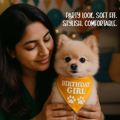 Birthday Bling Bandana – Soft, Stylish & Perfect for Celebration Pics