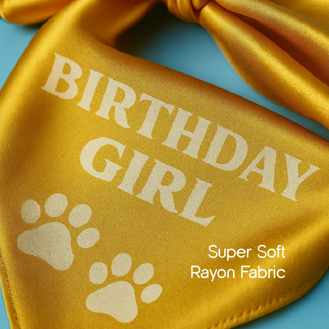 Birthday Bling Bandana – Soft, Stylish & Perfect for Celebration Pics