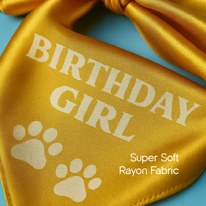 Birthday Bling Bandana – Soft, Stylish & Perfect for Celebration Pics