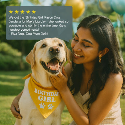 Birthday Bling Bandana – Soft, Stylish & Perfect for Celebration Pics